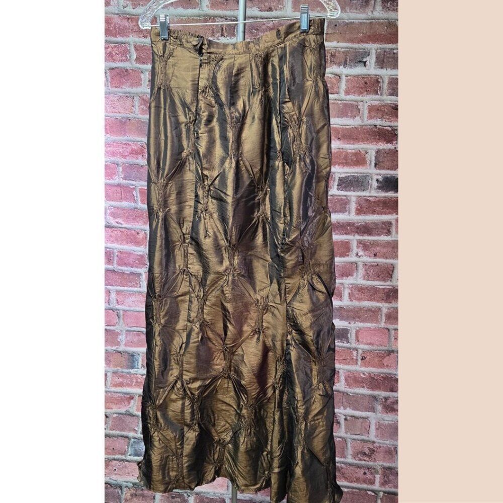 Vintage Women's PAPILLON COLLECTION Pintuck‎ Maxi Skirt Size 40